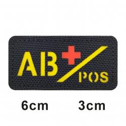 Patch 3D groupe sanguin A+B+O+AB+ FCMAS - 712