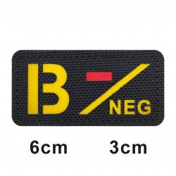 3D Reflective Blood Type A+B+O+AB+,A-B-O-AB-POS NEG Positive and Negative militares Backpack Hook an