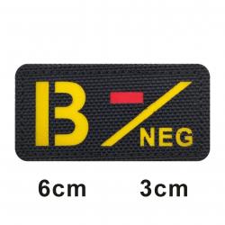 Patch 3D groupe sanguin A+B+O+AB+ FCMAS - 709