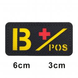3D Reflective Blood Type A+B+O+AB+,A-B-O-AB-POS NEG Positive and Negative militares Backpack Hook an