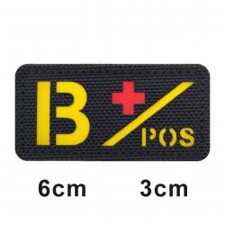 Patch 3D groupe sanguin A+B+O+AB+ FCMAS - 708