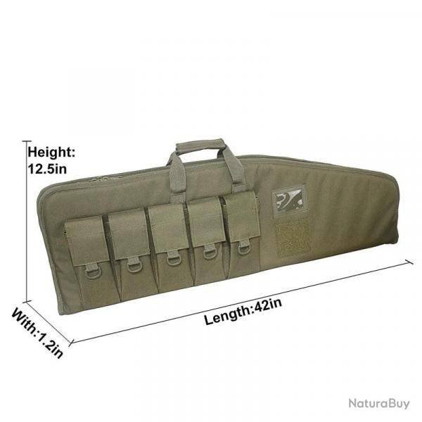 42inch Tactical Rifle Case Gun Bag Air Rifle Case  Backpack Sniper Airsoft Holster Shooting Hunting 
