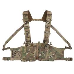 500D Nylon SF Hunting Vest for Men Adjustable Molle H-harness Chest Rigs Lightweight Airsoft Vest Wi