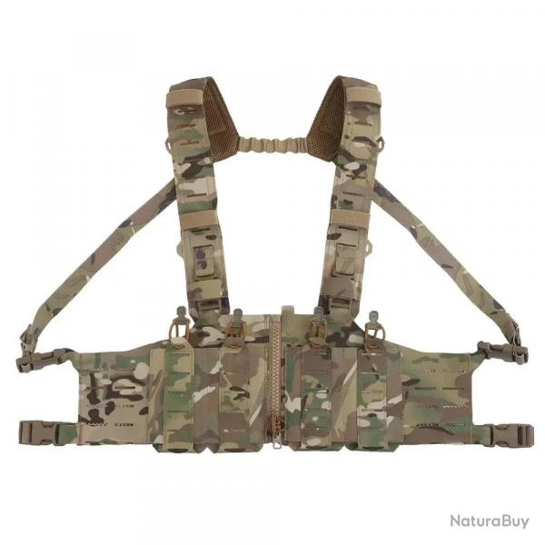 500D Nylon SF Hunting Vest for Men Adjustable Molle H-harness Chest Rigs Lightweight Airsoft Vest Wi