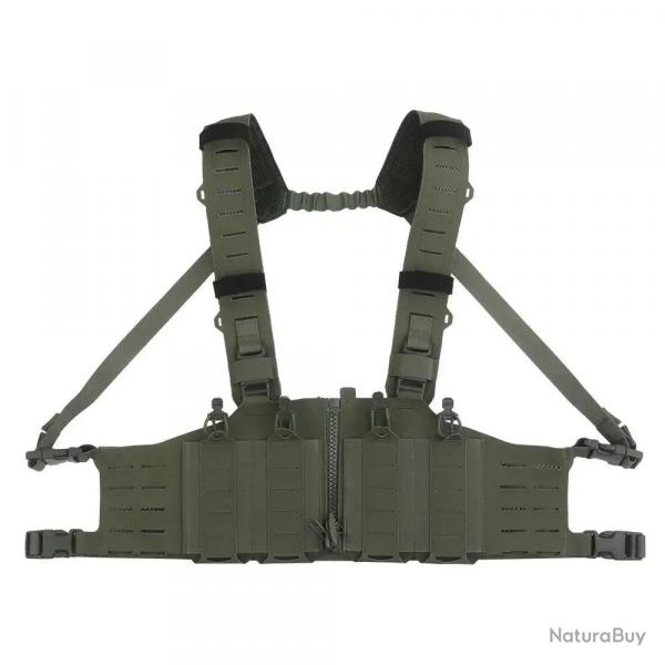 500D Nylon SF Hunting Vest for Men Adjustable Molle H-harness Chest Rigs Lightweight Airsoft Vest Wi
