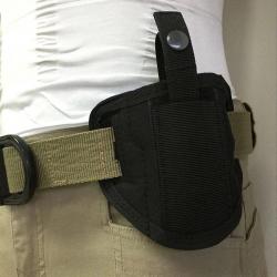600D Nylon Tactical Gun Holster Concealed Carry Holster Wear Belt Holster Airsoft Gun Bag for Compac