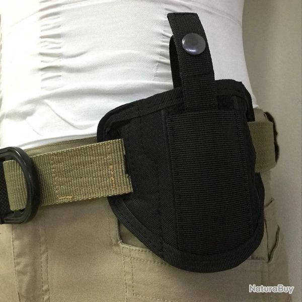 600D Nylon Tactical Gun Holster Concealed Carry Holster Wear Belt Holster Airsoft Gun Bag for Compac