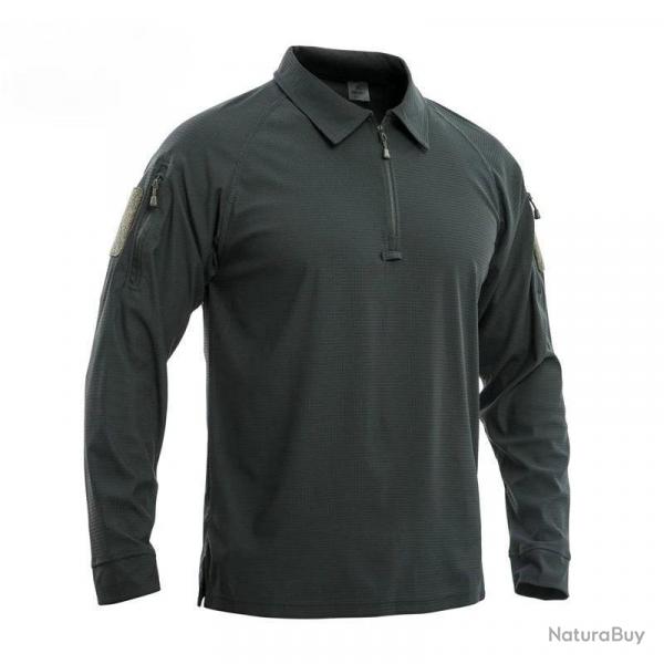 Camouflage Outdoor Elastic Long Sleeved T-shirt Breathable Quick Drying Slim Fit Tactical Top Half Z