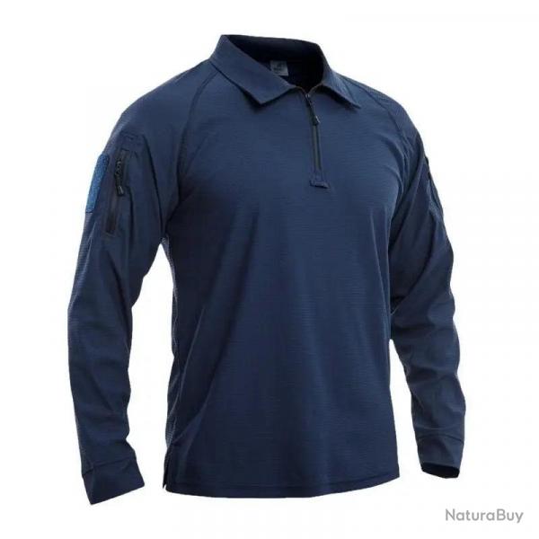 Camouflage Outdoor Elastic Long Sleeved T-shirt Breathable Quick Drying Slim Fit Tactical Top Half Z