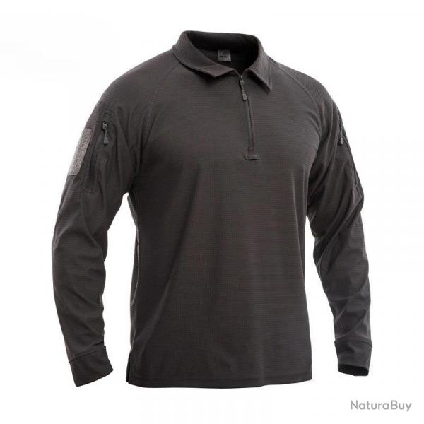 Camouflage Outdoor Elastic Long Sleeved T-shirt Breathable Quick Drying Slim Fit Tactical Top Half Z