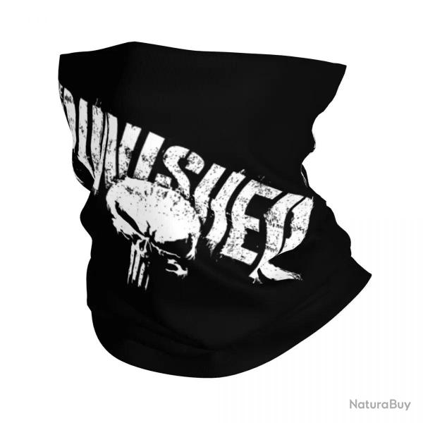 Custom The Punisher Skull Neck Gaiter Women Men Windproof Winter Vintage Skeleton Bandana Scarf for 
