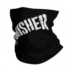 Custom The Punisher Skull Neck Gaiter Women Men Windproof Winter Vintage Skeleton Bandana Scarf for 