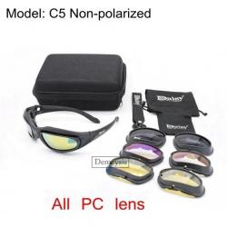 Daisy Tactical Polarized Glasses Outdoor Sport Goggles Sunglasses with 4 Lens Original Box Men Shoot