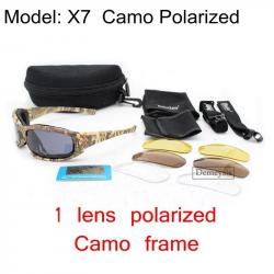 Daisy Tactical Polarized Glasses Outdoor Sport Goggles Sunglasses with 4 Lens Original Box Men Shoot