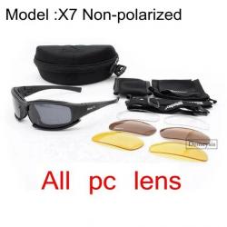 Daisy Tactical Polarized Glasses Outdoor Sport Goggles Sunglasses with 4 Lens Original Box Men Shoot