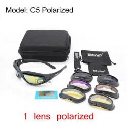 Daisy Tactical Polarized Glasses Outdoor Sport Goggles Sunglasses with 4 Lens Original Box Men Shoot