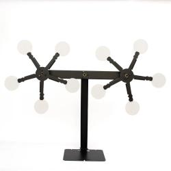 Double Head Magnetic 360 Degree Rotating Target For Air Soft/BB's/Soft Bomb/Slightshot.