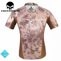 EMERSON perspiration Tshirt Skin Tight Base Layer Camo Running Shirts Breathable Short sleeve EM9167