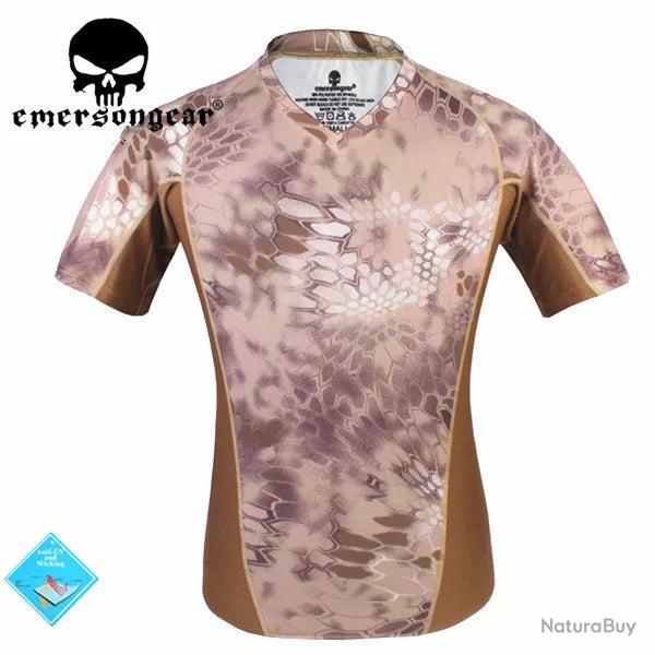 EMERSON perspiration Tshirt Skin Tight Base Layer Camo Running Shirts Breathable Short sleeve EM9167