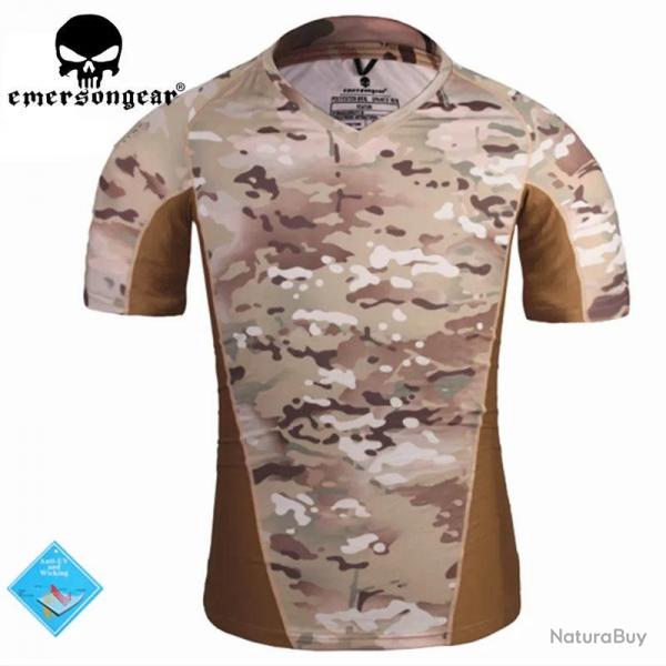 EMERSON perspiration Tshirt Skin Tight Base Layer Camo Running Shirts Breathable Short sleeve EM9167