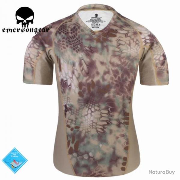 EMERSON perspiration Tshirt Skin Tight Base Layer Camo Running Shirts Breathable Short sleeve EM9167