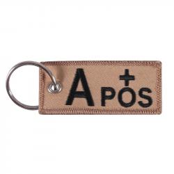 Fashion Blood Type Keychains Chapter A+B+AB+O+ Front POS Negative NEG Blood Type Group Tactical Mili