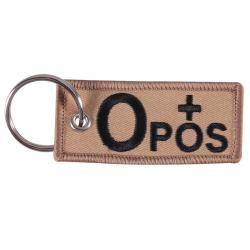 Fashion Blood Type Keychains Chapter A+B+AB+O+ Front POS Negative NEG Blood Type Group Tactical Mili