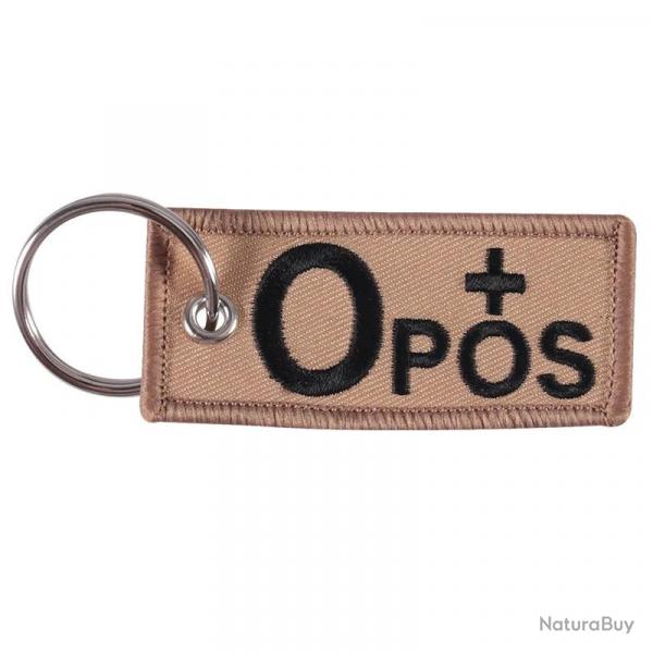 Fashion Blood Type Keychains Chapter A+B+AB+O+ Front POS Negative NEG Blood Type Group Tactical Mili