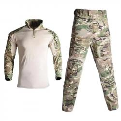 G3 Combat Uniform Safari Tactical Pants Outdoor Uniform Camo Hiking Shirts Hunting Clothes Men Campi
