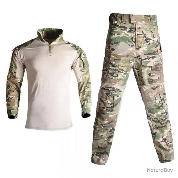 G3 Combat Uniform Safari Tactical Pants Outdoor Uniform Camo Hiking Shirts Hunting Clothes Men Campi