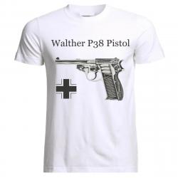 German Military Handgun Walther P38 Pistol T-Shirt 100% Cotton O-Neck Summer Short Sleeve Casual Men