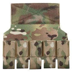 Grenade M203 Quintuple Pouches with Hook and Loop, M79 M433 Smoke Grenade Flash Bomb Bag for Airsoft