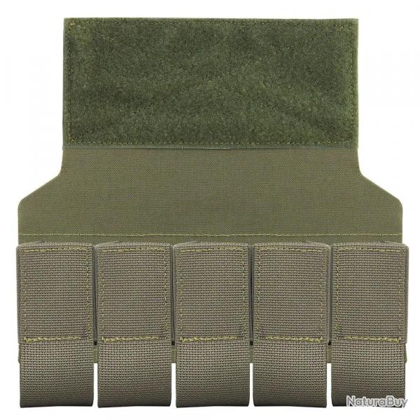 Grenade M203 Quintuple Pouches with Hook and Loop, M79 M433 Smoke Grenade Flash Bomb Bag for Airsoft