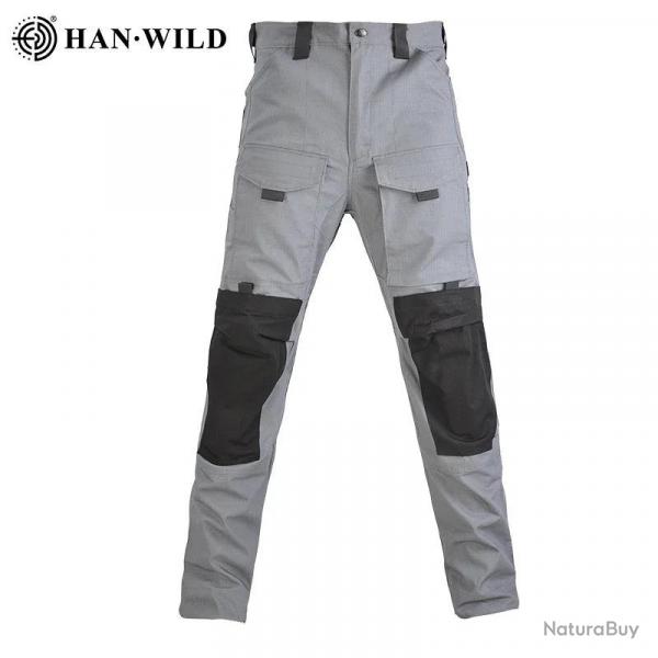 HAN WILD Hiking T-Shirt Tactical Shirt Summer Camouflage Wear Resistant Shirt Camping Hunting Shirt 