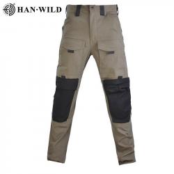 HAN WILD Hiking T-Shirt Tactical Shirt Summer Camouflage Wear Resistant Shirt Camping Hunting Shirt 