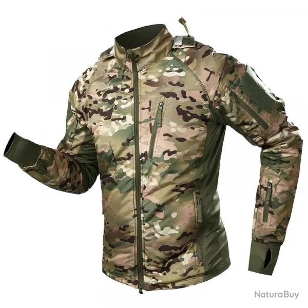 Hiking Tactical Jacket Men Heating Jackets Windproof Warm Hooded Coat Windbreaker Outdoor Cycling Hu