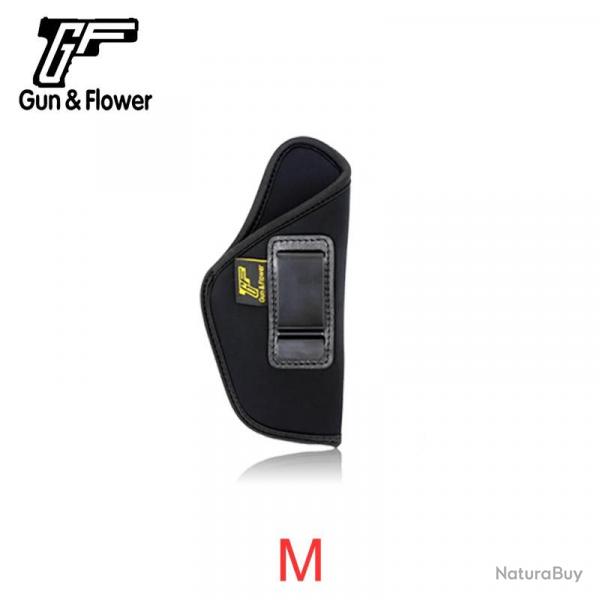 IWB Universal Neoprene Holster Law Enforcement Anti-Slip Soft Nylon Pouch Cover - white color