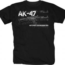 Kalashnikov AK-47 Assault Rifle T-Shirt 100% Cotton O-Neck Short Sleeve Summer Casual Mens T-shirt S