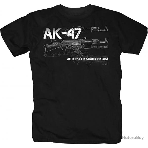 Kalashnikov AK-47 Assault Rifle T-Shirt 100% Cotton O-Neck Short Sleeve Summer Casual Mens T-shirt S