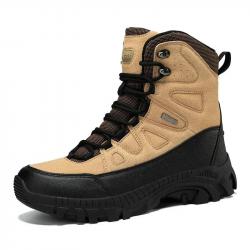 Men Tactical Boots Lace Up Military Army Boot Unisex Work Hiking Shoe Desert Waterproof Brand Climbi