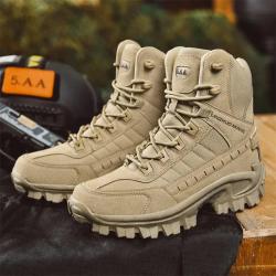 Men Tactical Boots Outdoor Hiking Desert Boots Breathable Sports Climbing Shoes Military Waterproof 