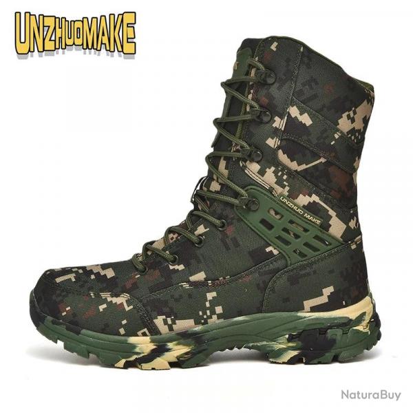 Men's Camouflage Tactical Boots Desert Waterproof Work Safety Shoes Mountaineering Shoes Ankle Boots