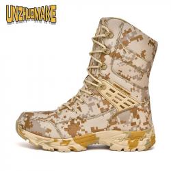 Men's Camouflage Tactical Boots Desert Waterproof Work Safety Shoes Mountaineering Shoes Ankle Boots