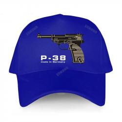 Men's summer baseball caps black Adjuatable Hat casual style Walther Plus P38 Adjustable yawawe prin