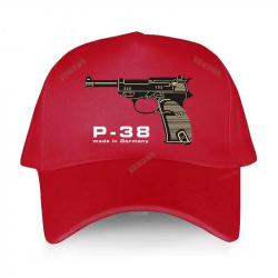 Men's summer baseball caps black Adjuatable Hat casual style Walther Plus P38 Adjustable yawawe prin