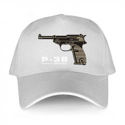 Men's summer baseball caps black Adjuatable Hat casual style Walther Plus P38 Adjustable yawawe prin