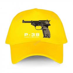 Men's summer baseball caps black Adjuatable Hat casual style Walther Plus P38 Adjustable yawawe prin