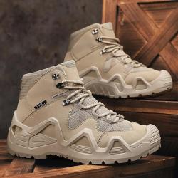 Men's Tactical Boots Desert Military Combat Boots Non Slip Hiking Shoes for Men Training Boots Work 