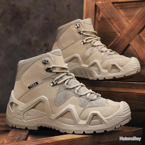 Men's Tactical Boots Desert Military Combat Boots Non Slip Hiking Shoes for Men Training Boots Work 
