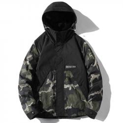 Military Bomber Jacket Men Fashion Casual Camping  Jacket Coat Windproof Hooded Windbreaker Coats Ma